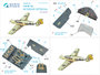 Quinta Studio QD48125 - Bf108 3D-Printed & coloured Interior on decal paper (for Eduard kit) - 1:48_