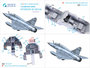 Quinta Studio QDS-48117 - Mirage 2000N 3D-Printed & coloured Interior on decal paper (for Kinetic kit) - Small Version - 1:48_