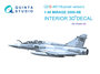 Quinta Studio QDS-48118 - Mirage 2000-5B 3D-Printed & coloured Interior on decal paper (for Kinetic kit) - Small Version - 1:48_